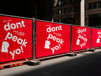 Free Hoarding Mockup