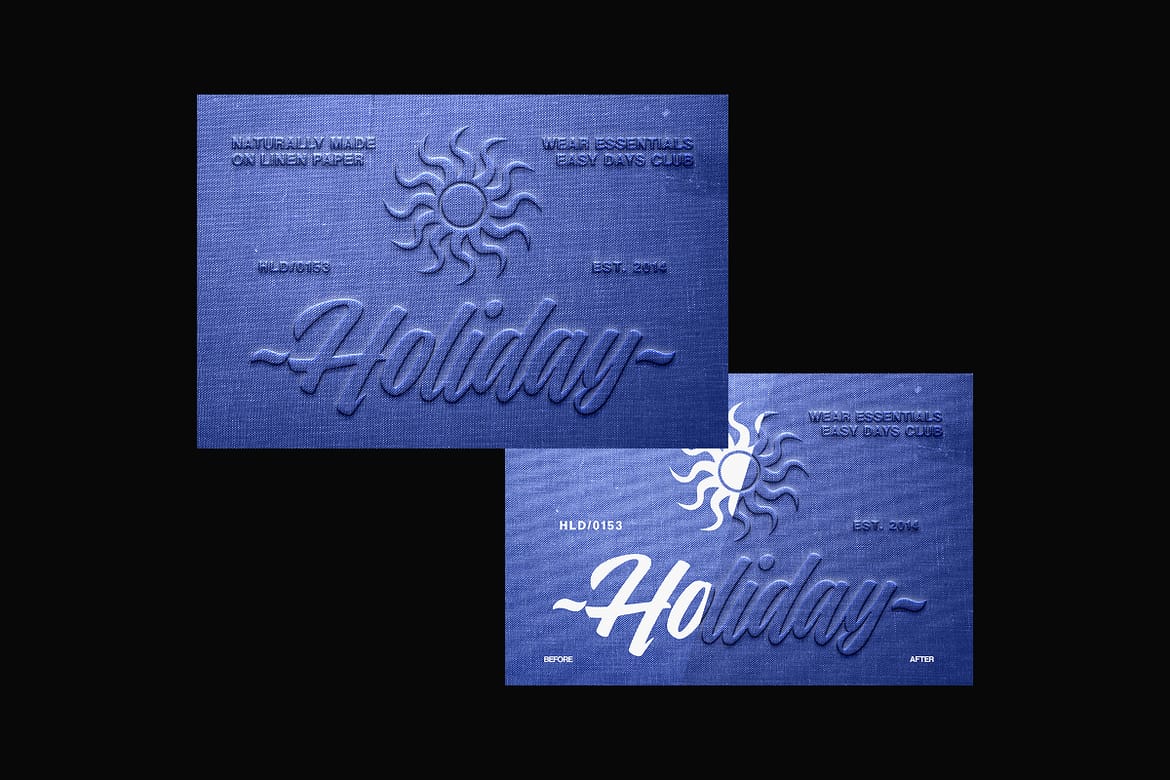Embossed Depth Texture Text Effect