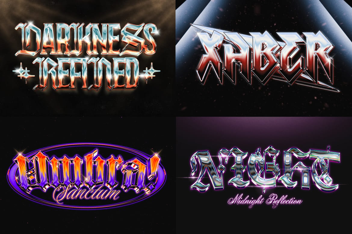 Chrome Text Effect Pack