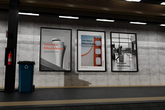 Advertising Billboard Mockup