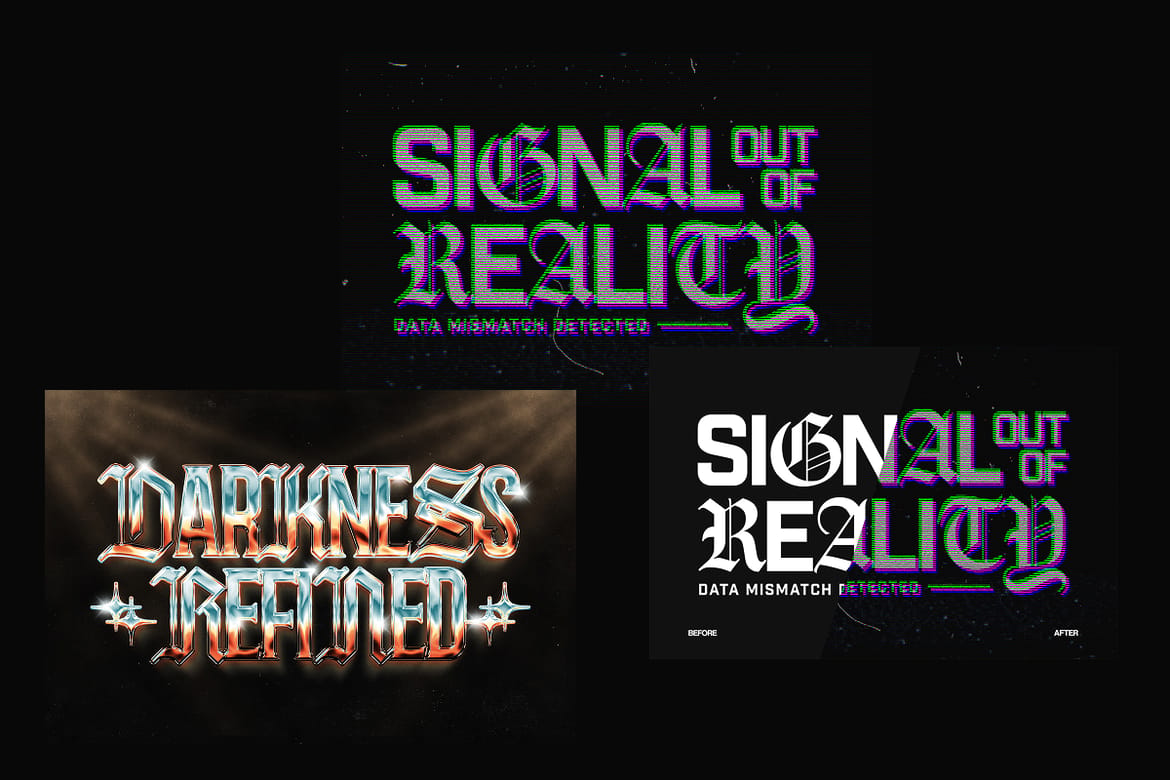 Typographic Experimental Text Effect