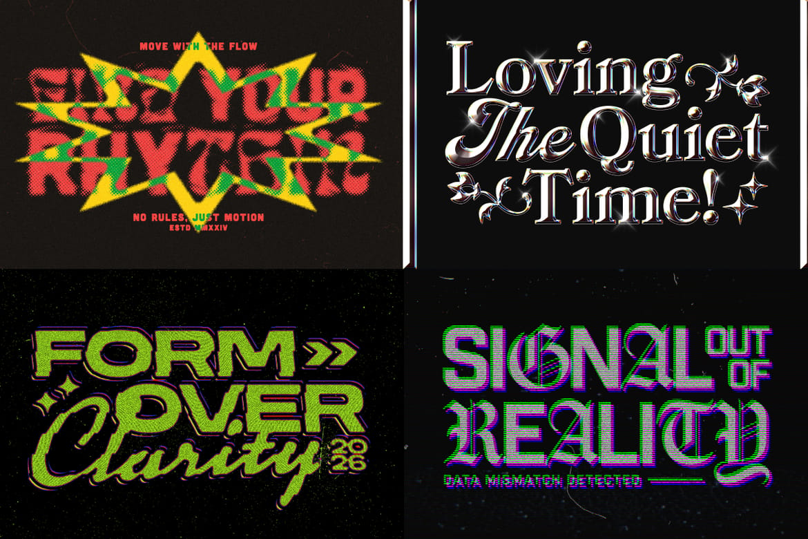 Typographic Experimental Text Effect