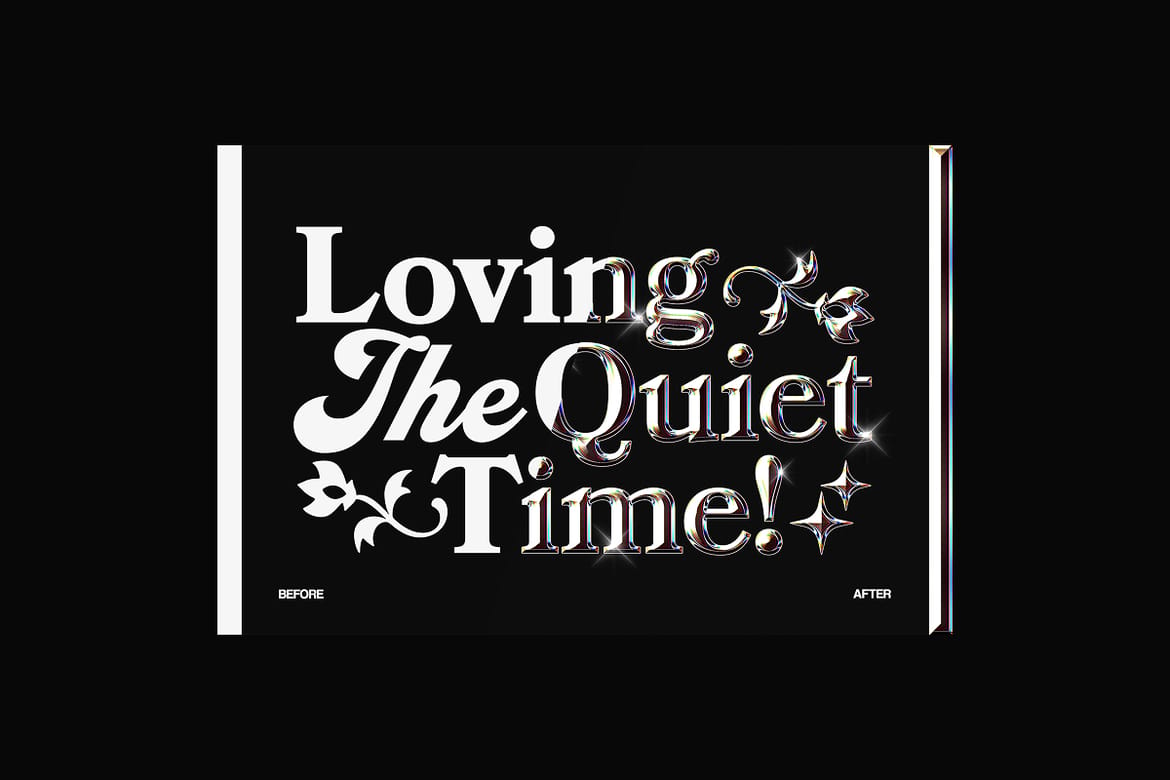 Typographic Experimental Text Effect