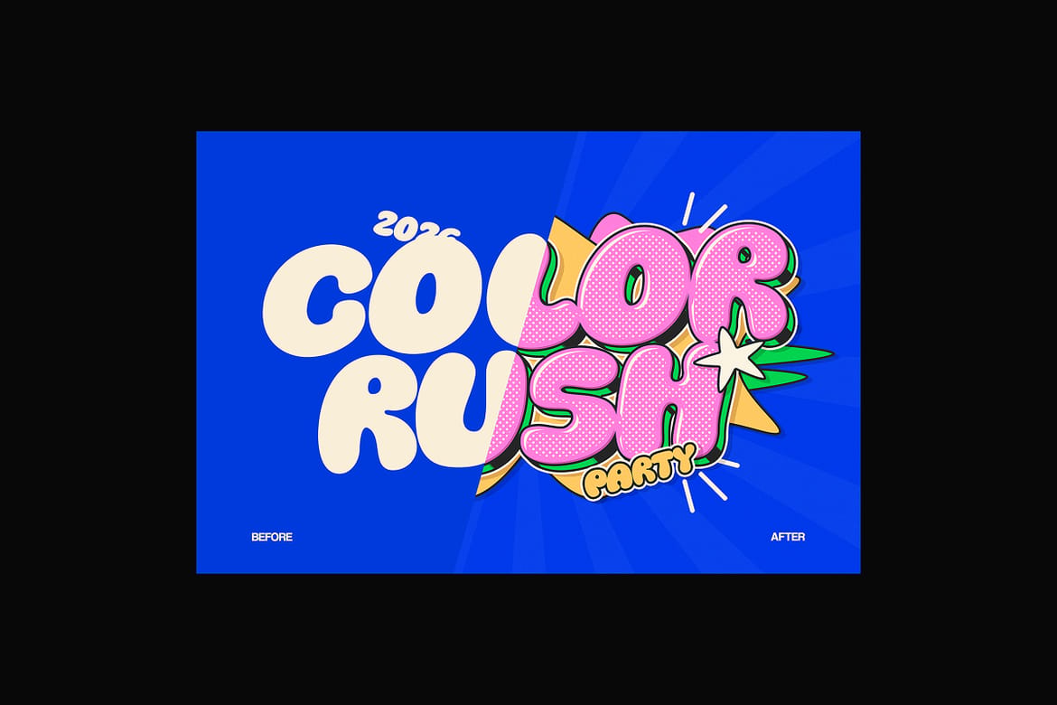 3D Groovy Pop Text Effect