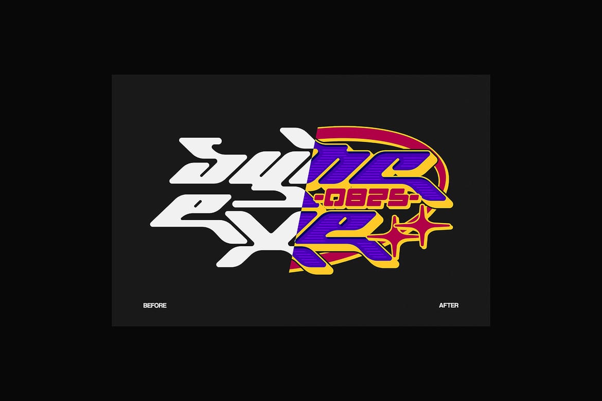 Y2K Logo Cyber Pop Text Effects