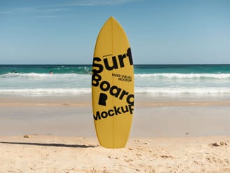 Free Surfboard Mockup