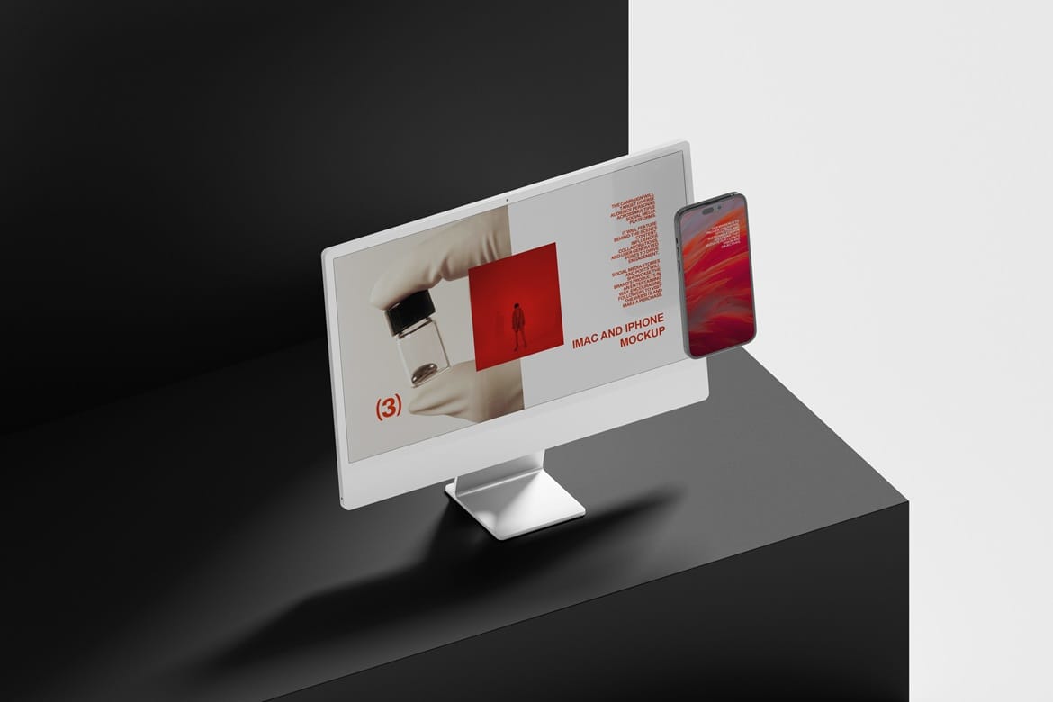 iMac and iPhone Mockup