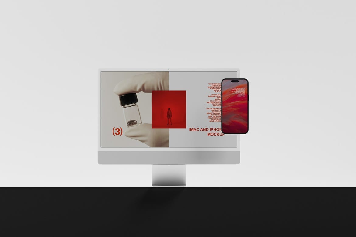 iMac and iPhone Mockup