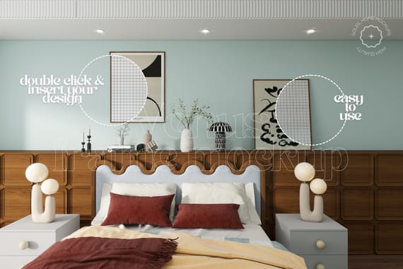 VENUS | Bedroom frame mockup set