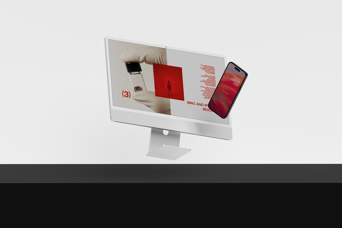 iMac and iPhone Mockup