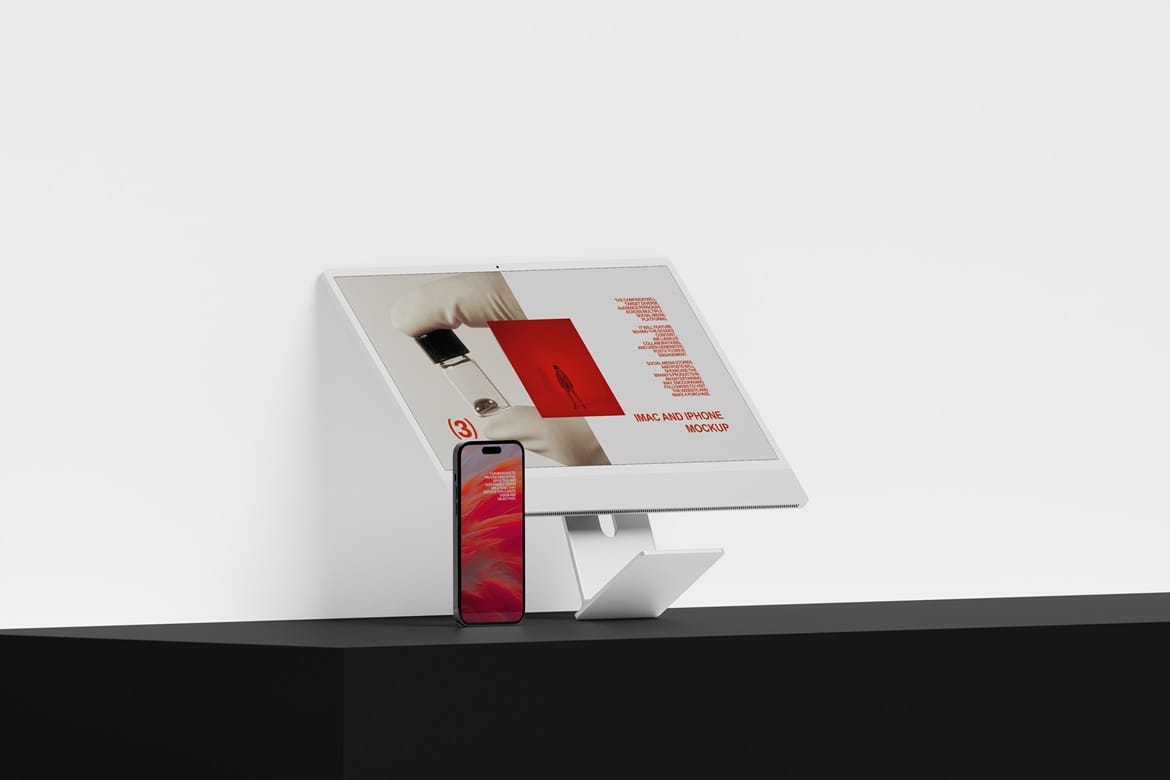 iMac and iPhone Mockup