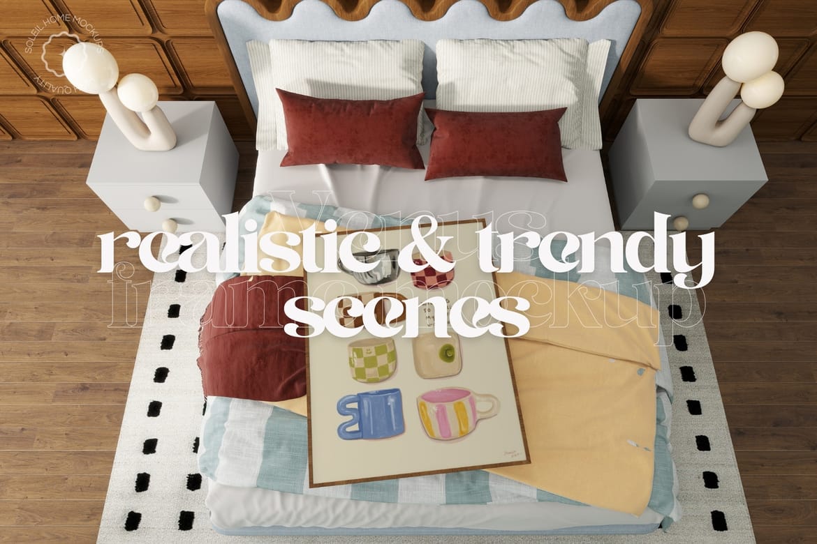 VENUS | Bedroom frame mockup set