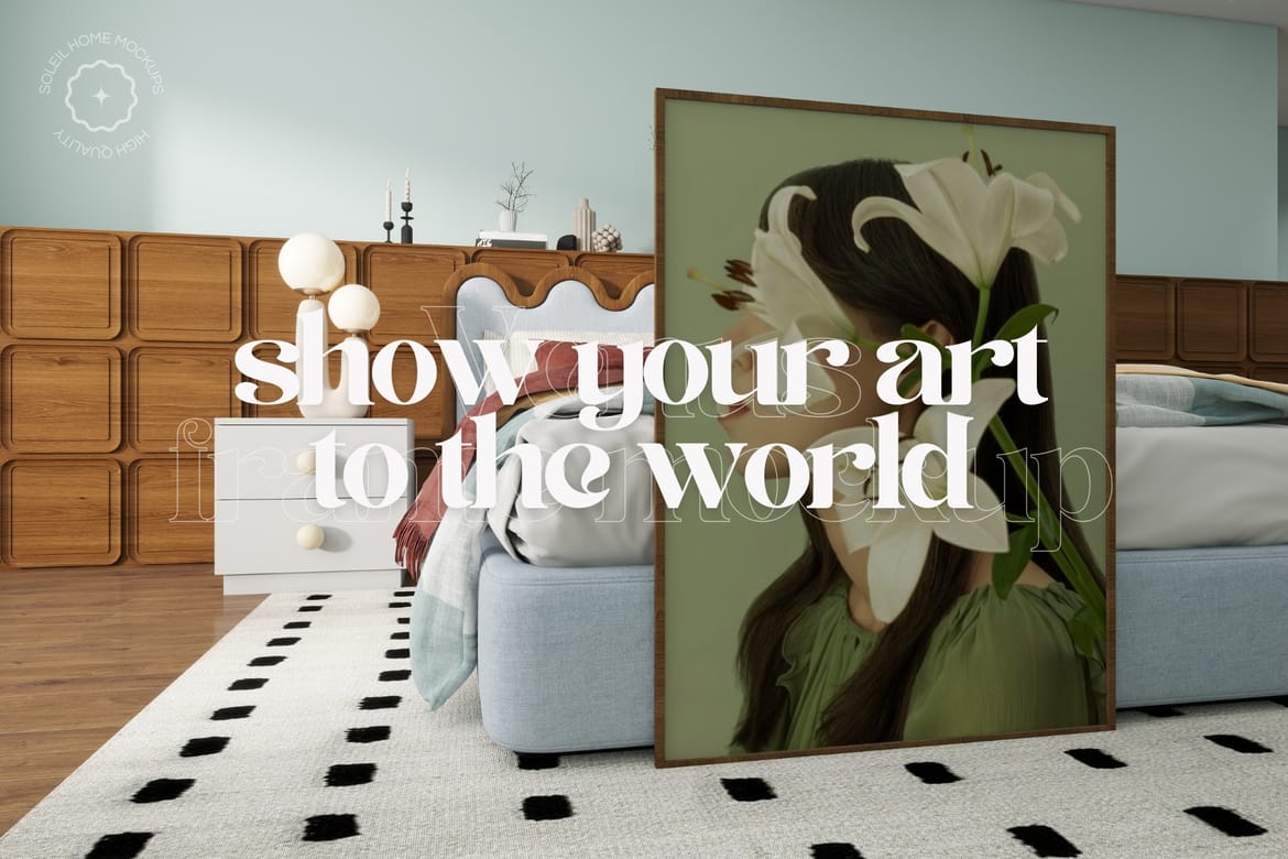 VENUS | Bedroom frame mockup set