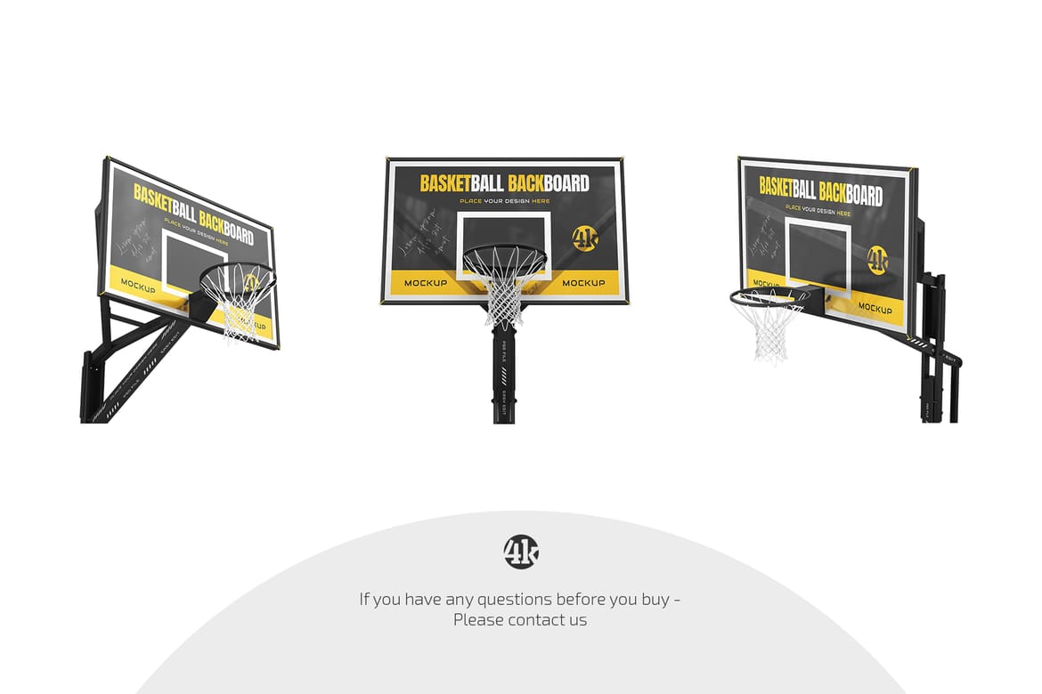 Basketball Backboard Mockup Set