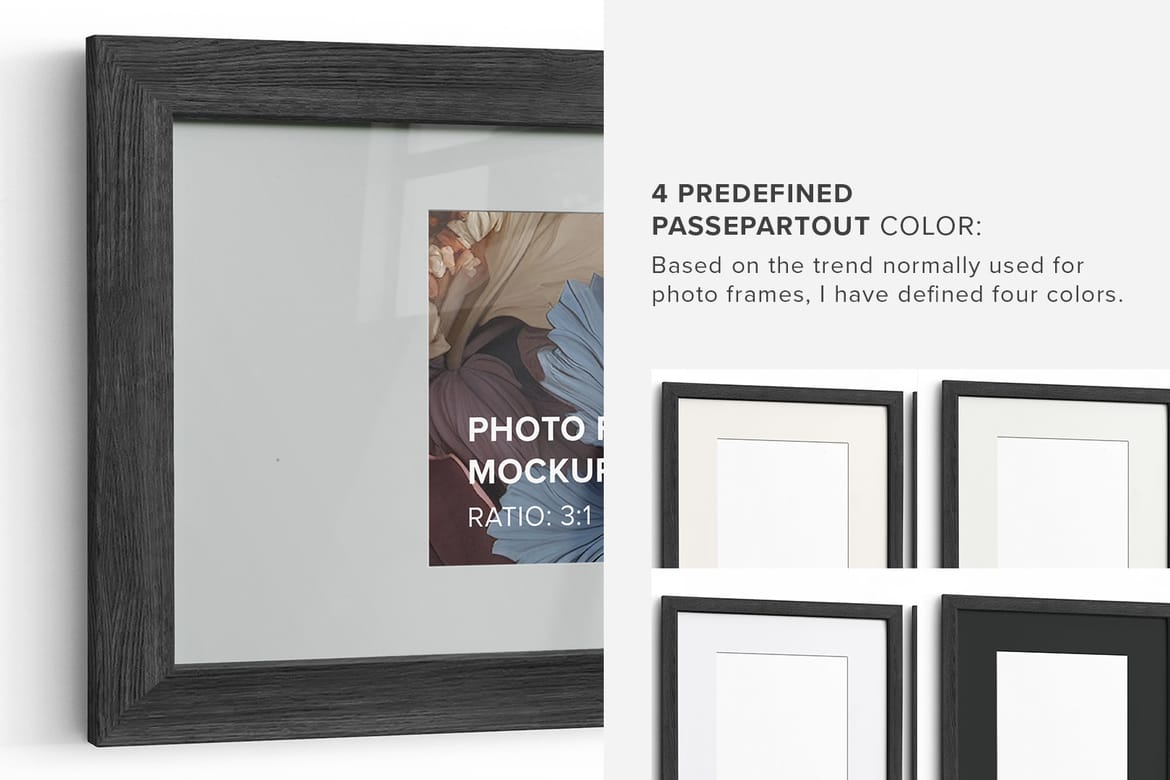 Small Photo Frame Mockup – Ratio 3x1