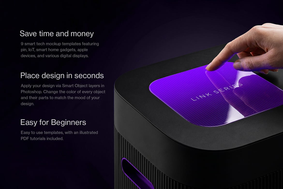 Smart Tech Device Mockups / Link Series