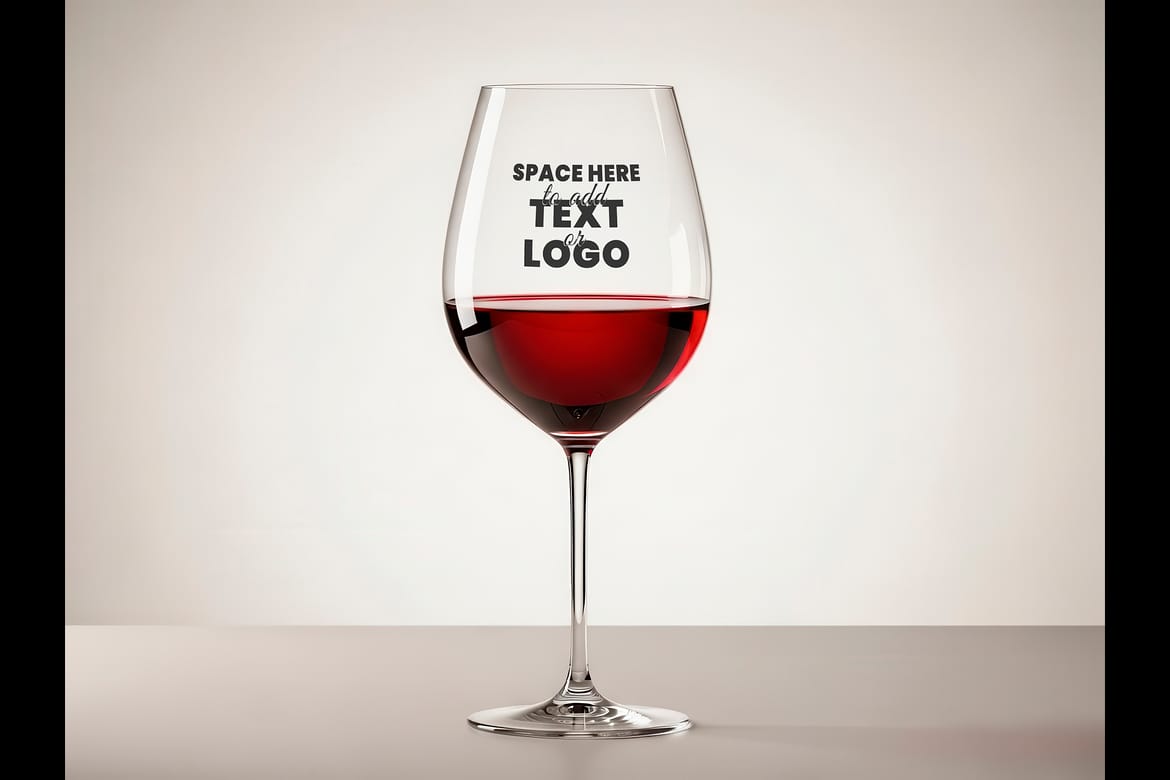 Logo or Message on Beer and Wine Glass Mockups