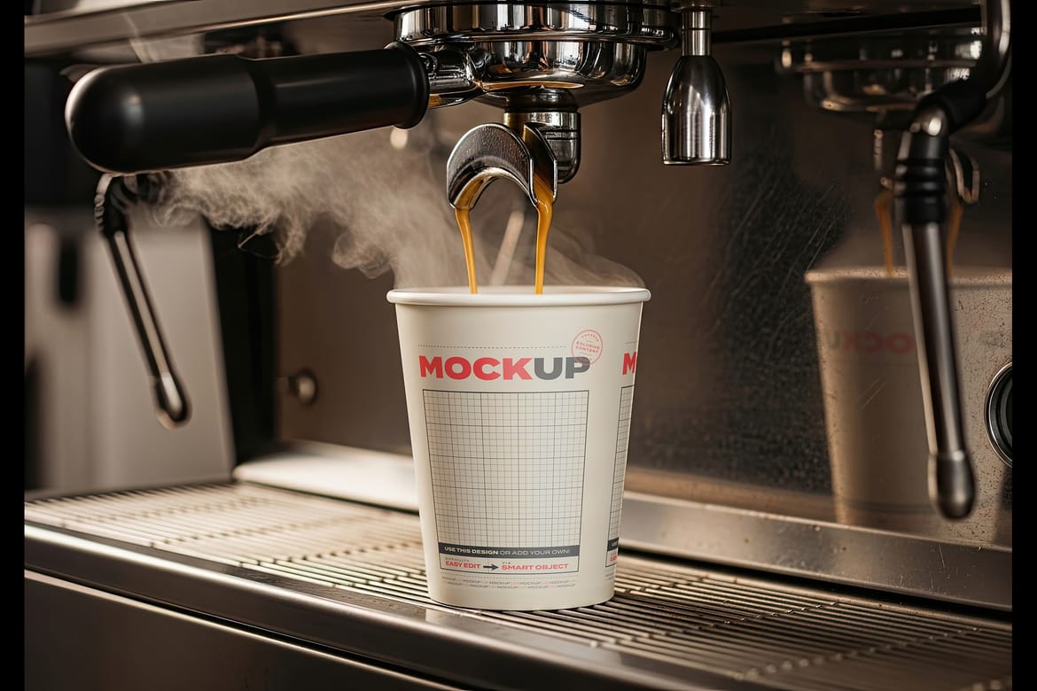 Set of Takeaway Cups Mockups