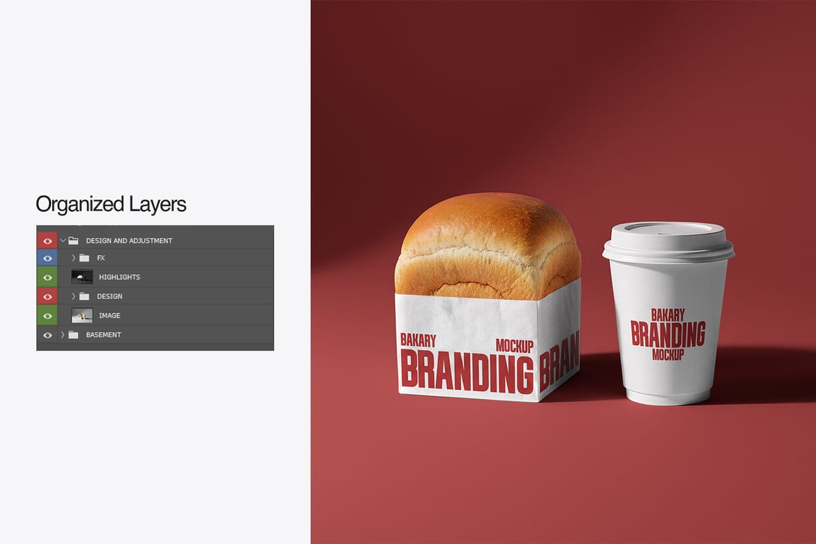 Bakery Branding and Packaging Mockup