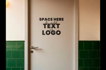Front Door Text or Logo Mockups