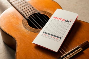 Flyer Poster Mockups Guitar Music Scene