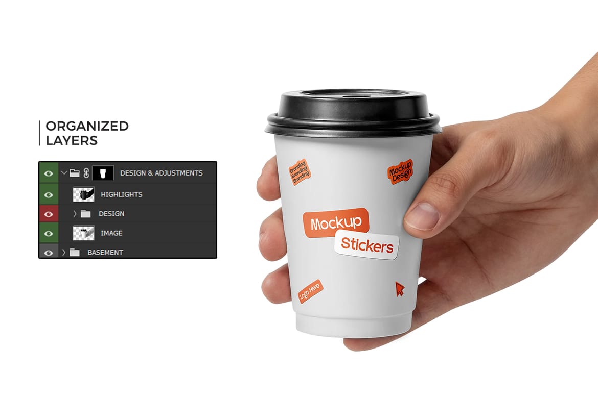Product Sticker Mockups Pack
