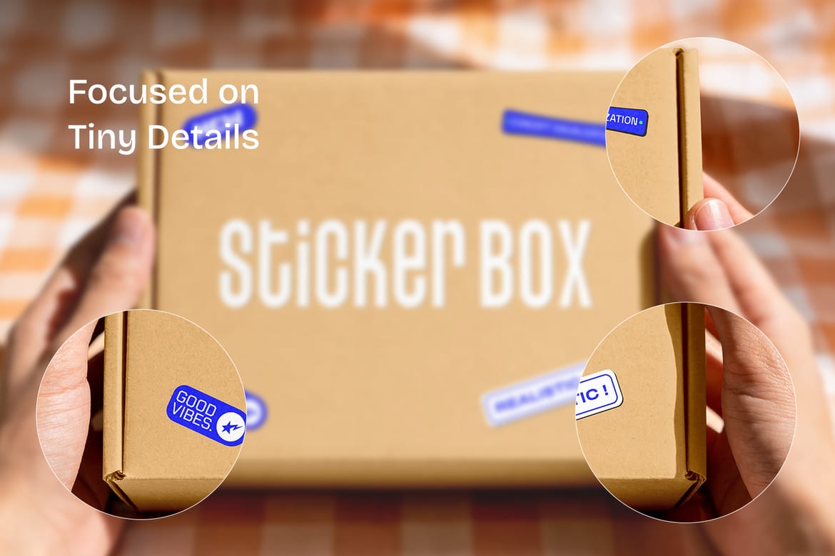 Product Sticker Mockups Pack