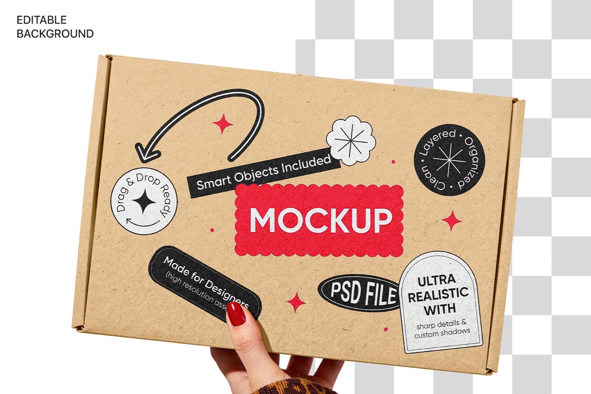 Product Sticker Mockups Pack