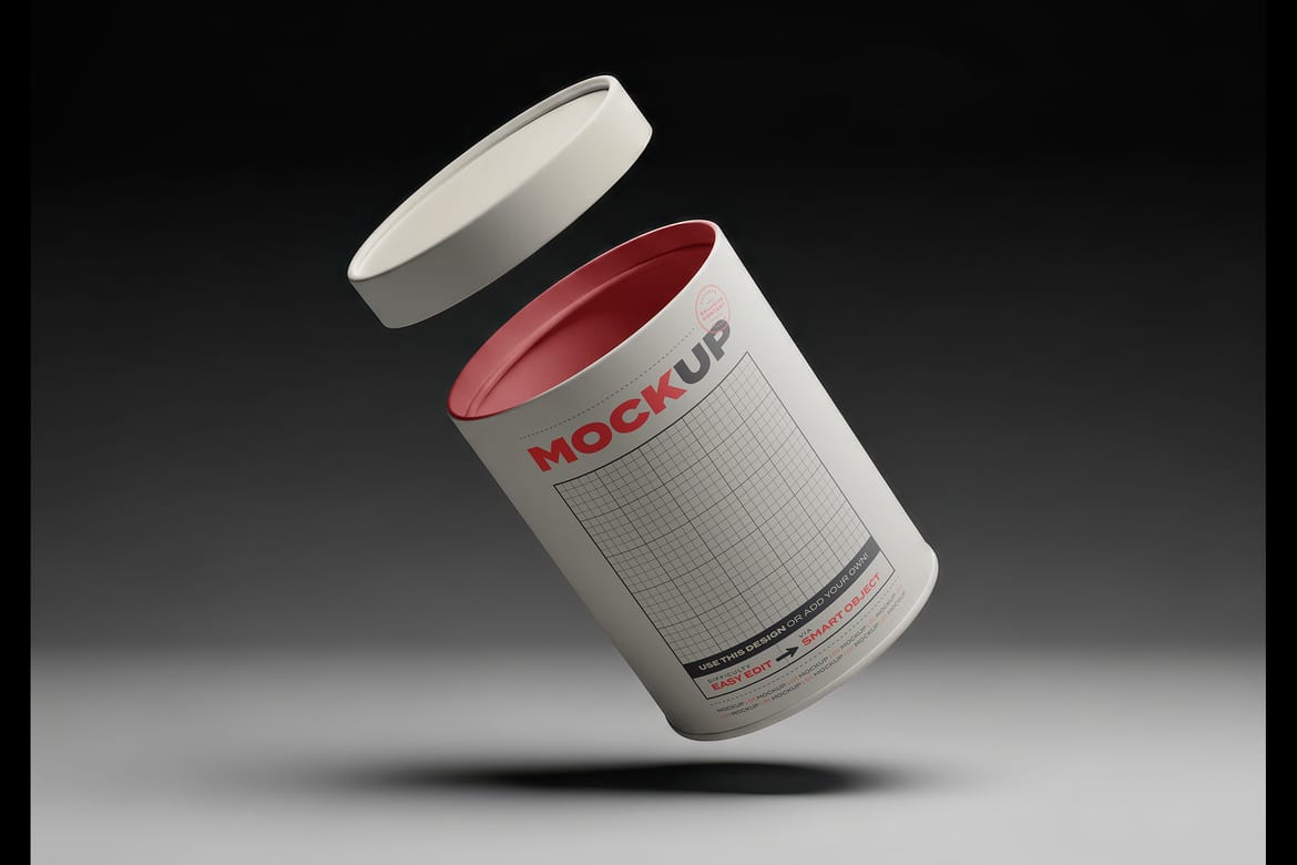 Cans Floating Mockups