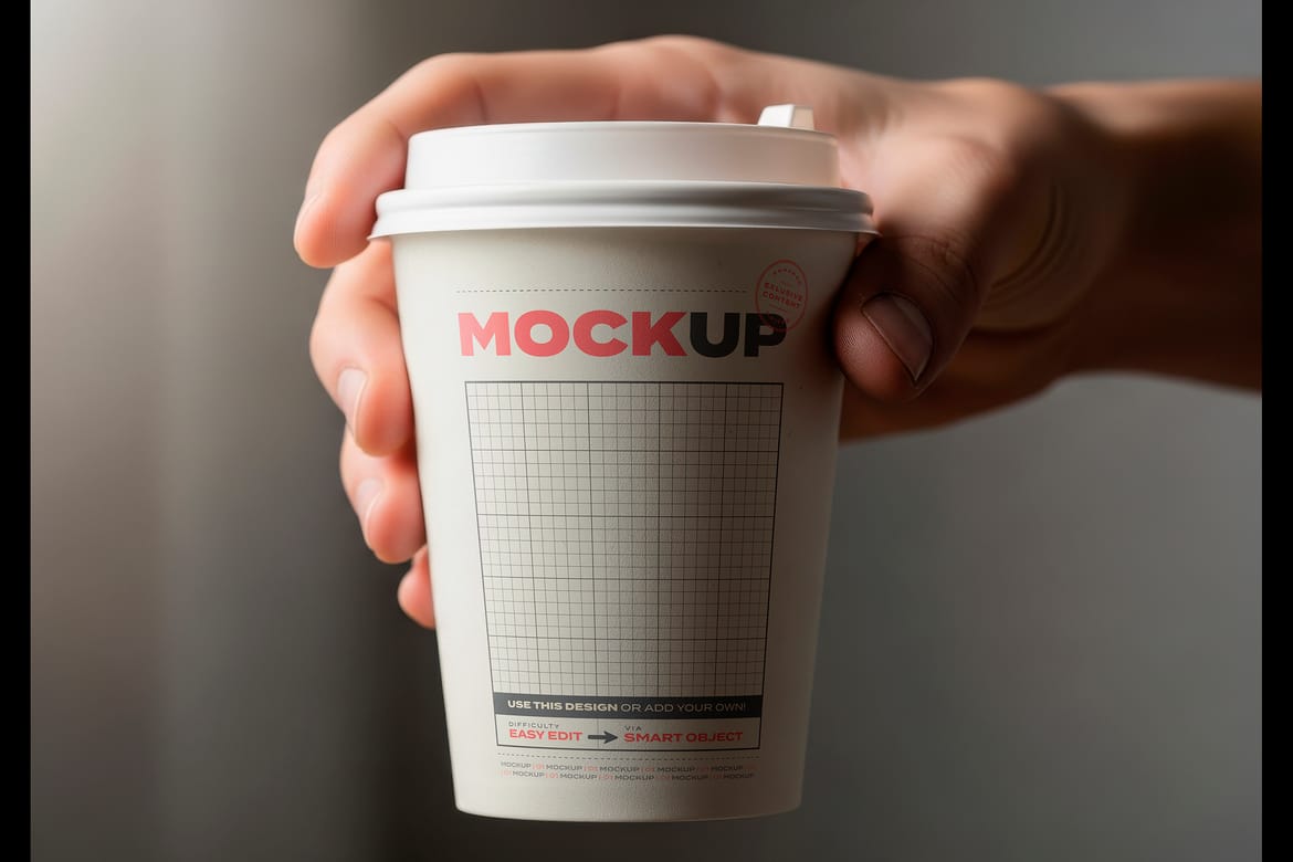 Set of Takeaway Cups Mockups