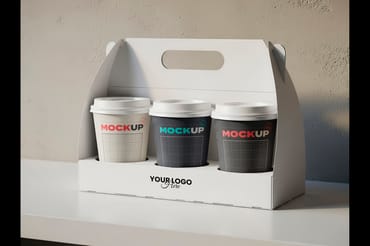 Set of Takeaway Cups Mockups