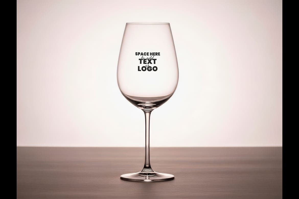 Logo or Message on Beer and Wine Glass Mockups