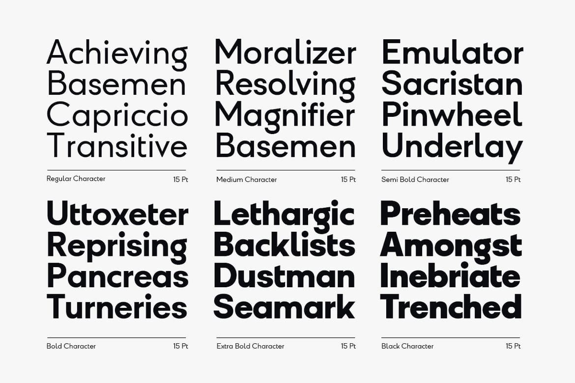 Gutica – Geometric Font Family