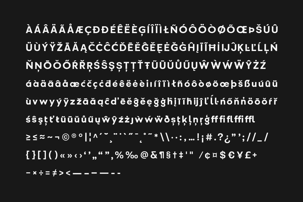 Gutica – Geometric Font Family