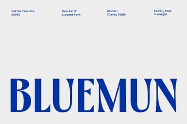 Bluemun – Timeless Serif