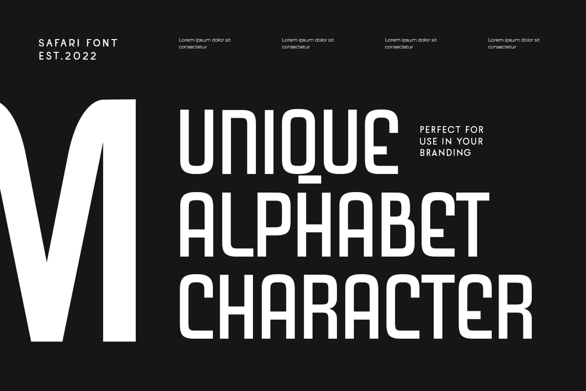 Safari - Modern Condensed Sans Serif