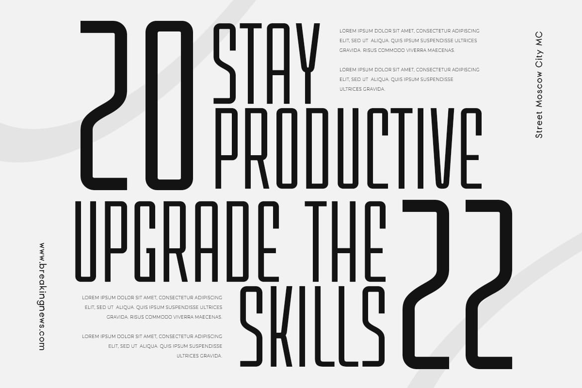 Highest - Ultra Condensed Sans Serif