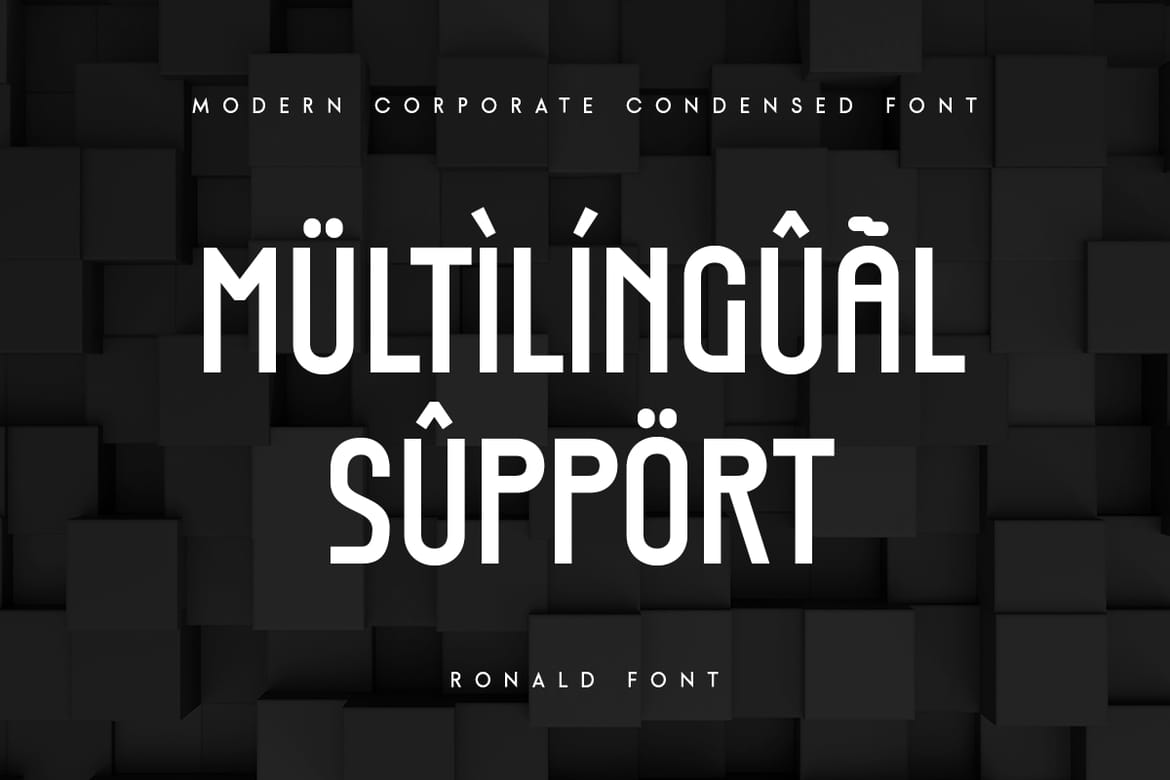 Ronald - Modern Condensed Font