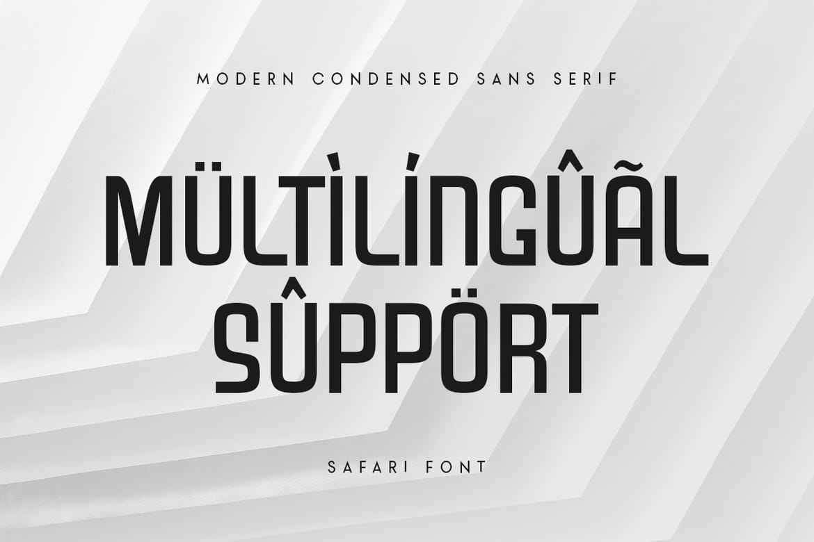 Safari - Modern Condensed Sans Serif