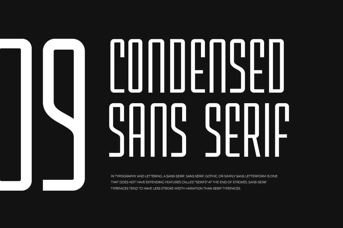 Highest - Ultra Condensed Sans Serif