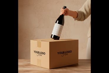 Wine Label and Box Mockups