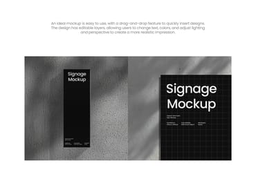 Gabriel Minimalist Signage Mockup