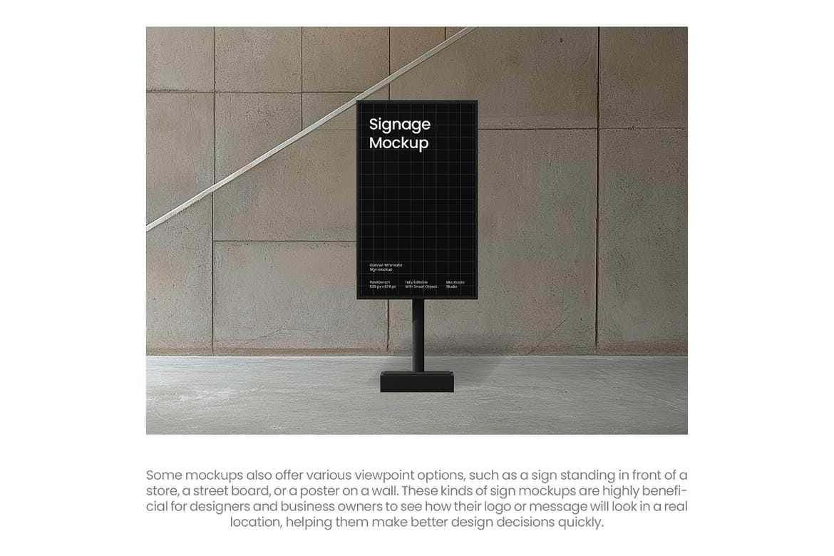 Gabriel Minimalist Signage Mockup
