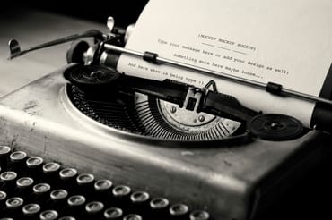 Typing Typewriter Multipurpose Mockups