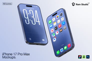 iPhone 17 Pro Max Mockup Set