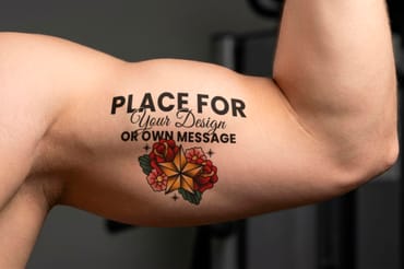 Tattoo Realistic Collection Mockups