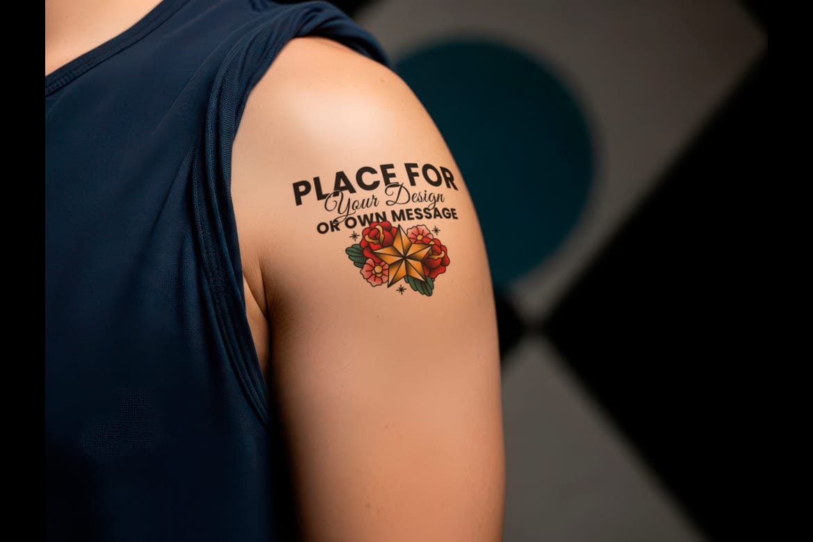 Tattoo Realistic Collection Mockups