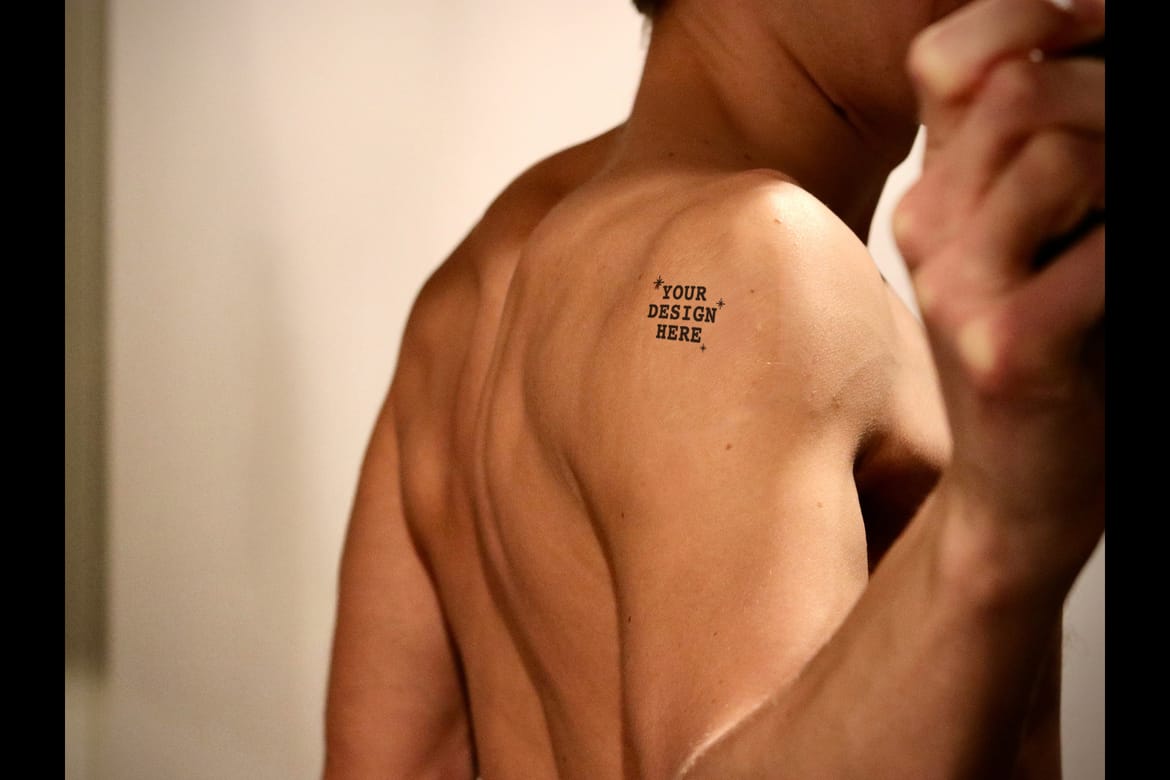 Tattoo Realistic Collection Mockups