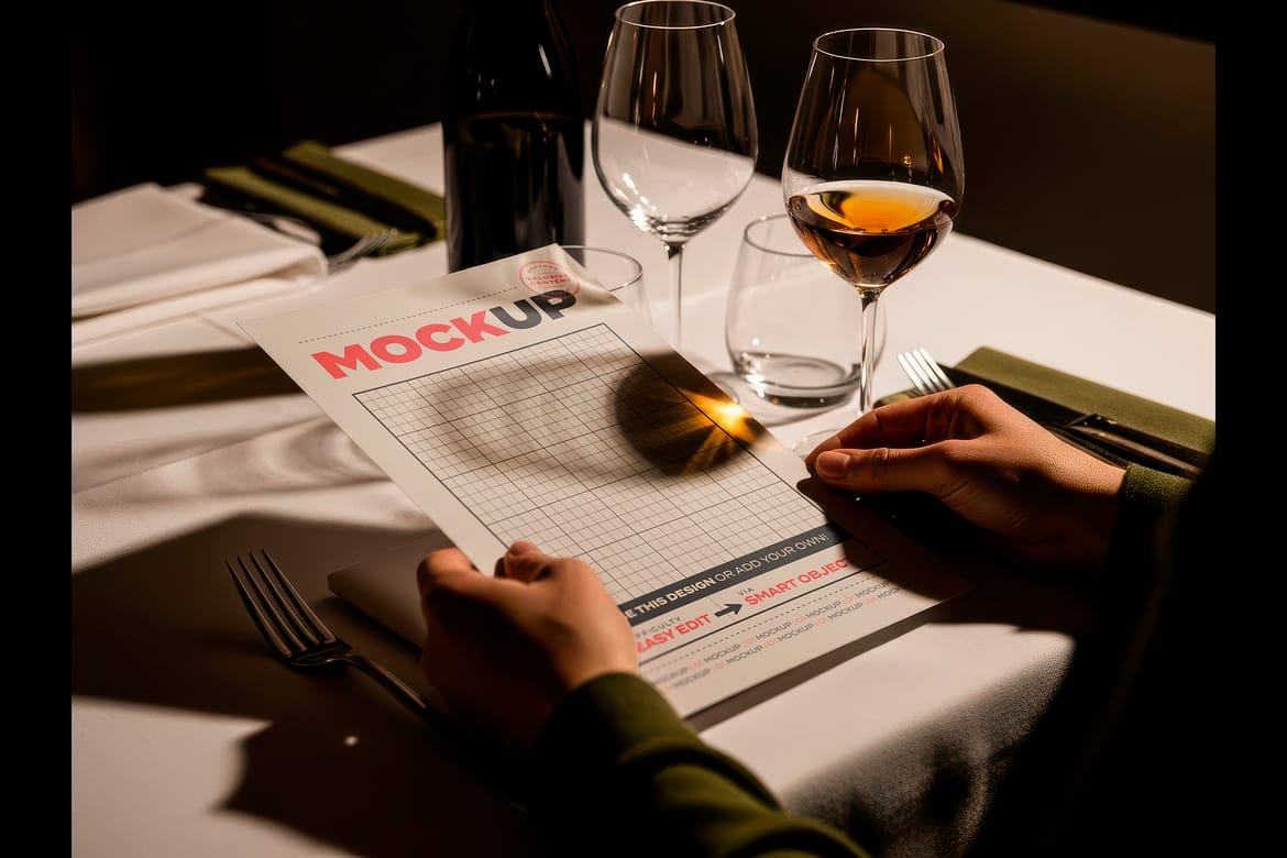 Elegant Menu Collection Mockups