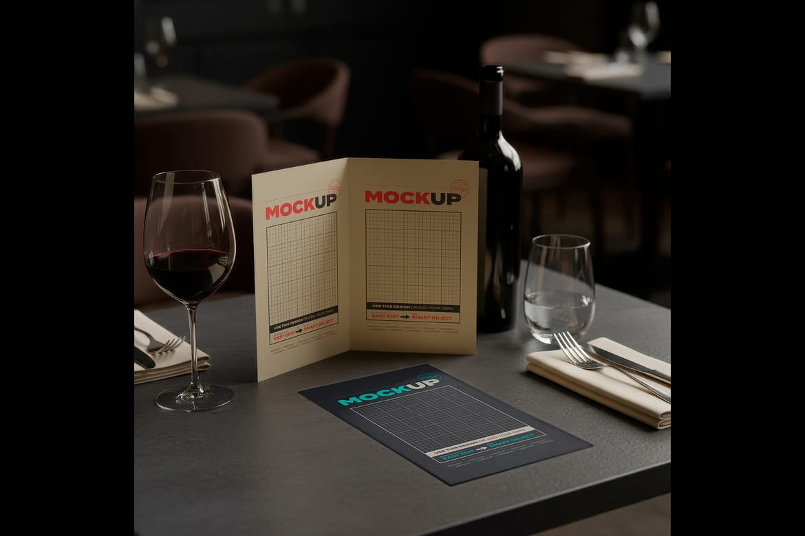 Elegant Menu Collection Mockups